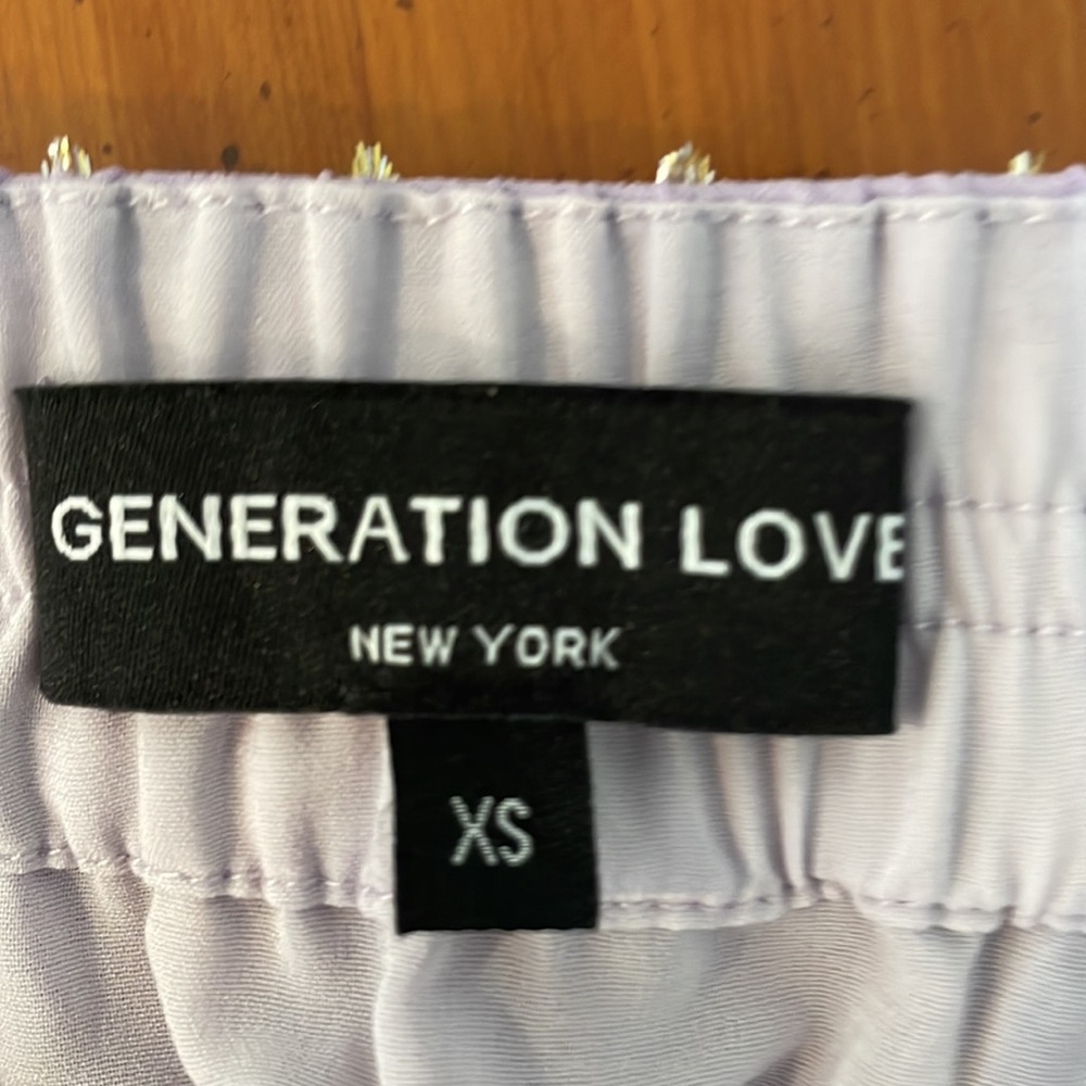 Generation Love High Waisted Silk Mini Skirt Size XS - Picture 4 of 9